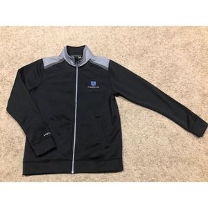 UNDER ARMOUR size S Men's JACKET LOOSE STORM Full Zip BLACK ST THOMAS CADETS Z21